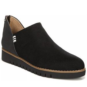 DR SCHOLLS Shoes Womens Size 6 Black Insane Shootie Comfort Ankle Zip Up Booties